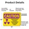 Signmission Radiation & Laser Sign, 10 in H x 14 in W, Plastic, Rectangle OS-2PACK-CR-P-1014-L-10210 - alternate 5